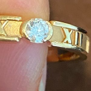 Tiffany & Co 18 Carat Rose Gold Atlas Diamond Band